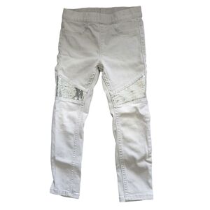 H&M Gray Sequin Denim Leggings Jeans